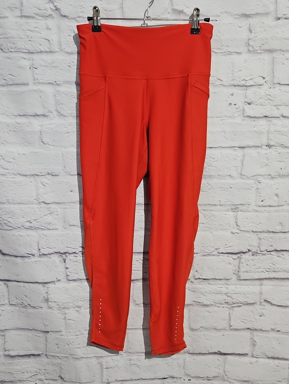 Old Navy Powersoft Bright Red High-Waist Active Leggings